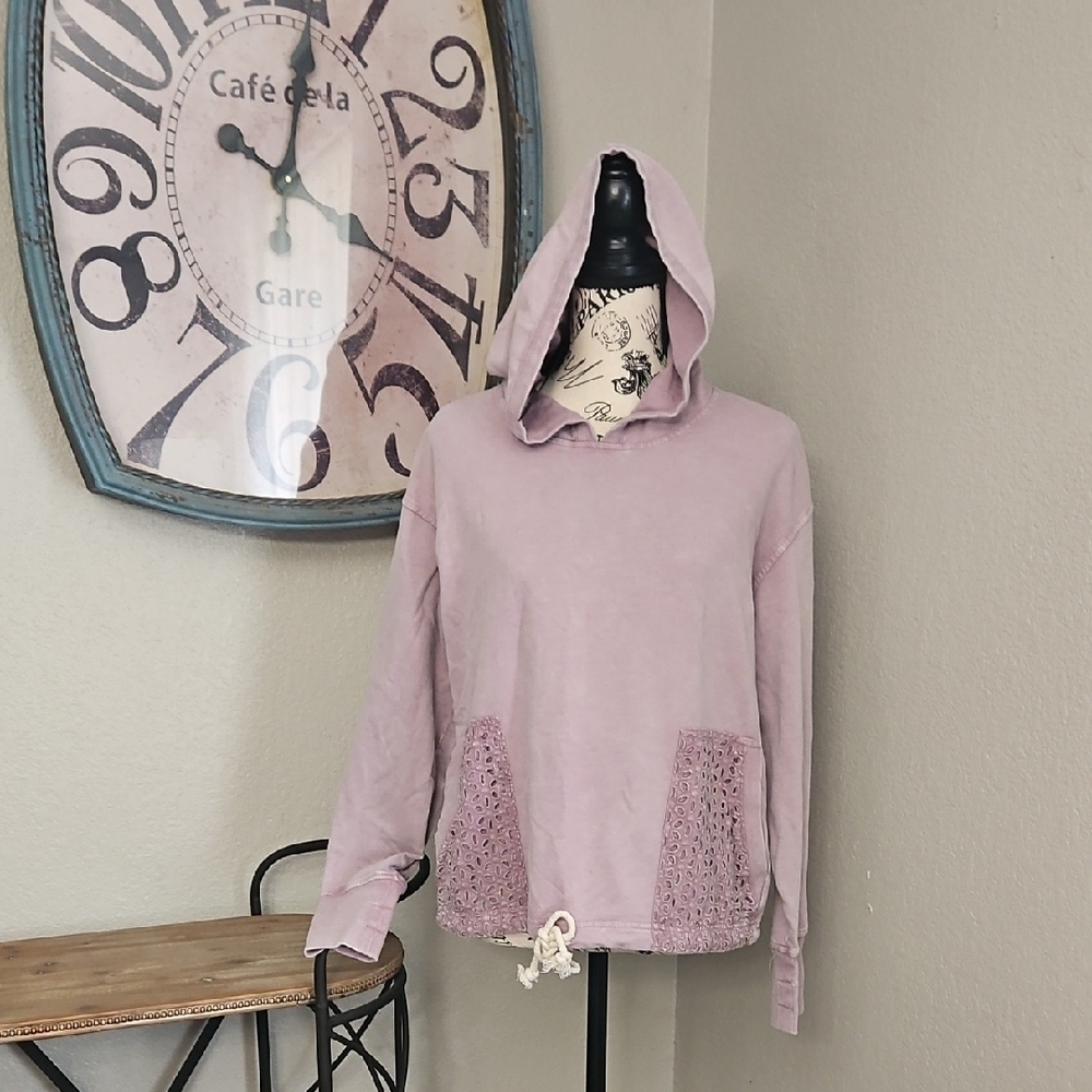 Jane + Delancey Lavender Hooded Top Women's Size Medium
